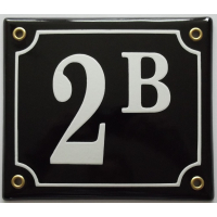 Huisnummer bord 'extra 2' 15x13 cm